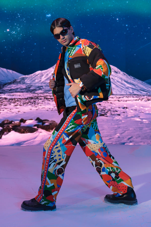 Quilted Ski Suit with Jaiscape Patches