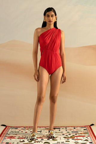 Surocco & Geru Draped High Waisted Bikinii available only at Shivan and  Narresh – SHIVAN & NARRESH