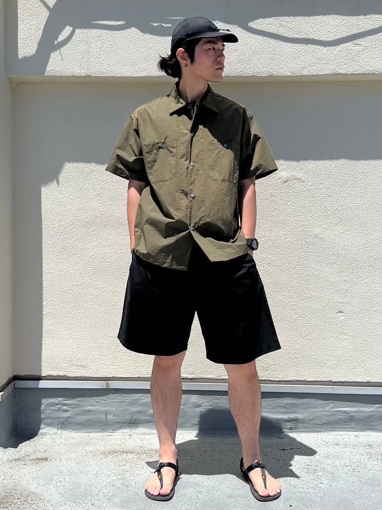 BAMBOO SHOOTS バンブーシュート SHORT SLEEVE OPEN COLLAR SHIRT ショートスリーブ オープンカラーシャツ MOUNTAIN HIKE SHORTS マウンテンハイクショーツ