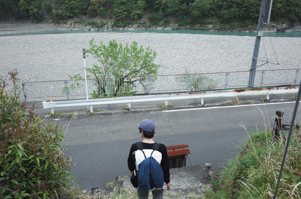 山と道　HMG　バンブーシャツ　ノースフェイス　熊野川