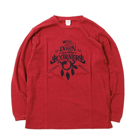 DOWN ON THE CORNER (ダウン オン ザ コーナー ）L/S HEMP COTTON TEE