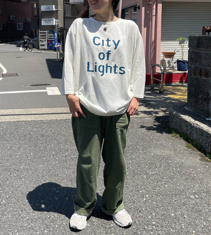 DOWN ON THE CORNER (ダウン オン ザ コーナー ）3/4 CTN HEMP TEE SZ