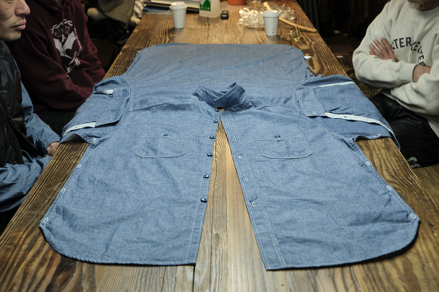 CHAMBRAY TREK SHIRT シャンブレートレックシャツ BAMBOO SHOOTS MOUNTAIN RESEARCH