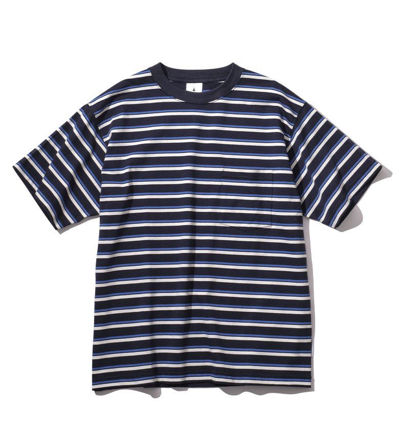 MULTI STRIPE POCKET T-SHIRT マルチ ストライプ ポケットTシャツ bamboo shoots