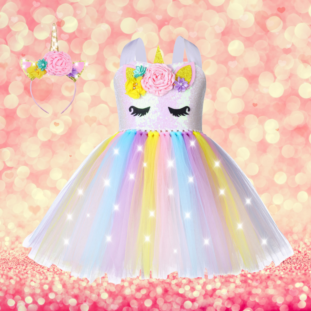 Unicorn LED Light Up Dress – LucyMelon