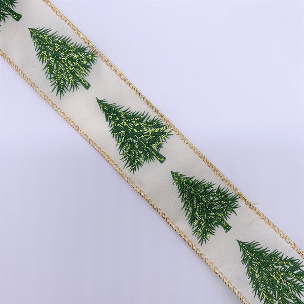 Traditional Christmas Wired Edge Ribbon / 2.5 Inches X 25 yards – Wreaths  Of Circle Creek