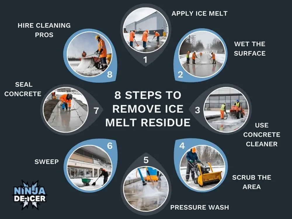 Steps for Removing Ice Melt Residue