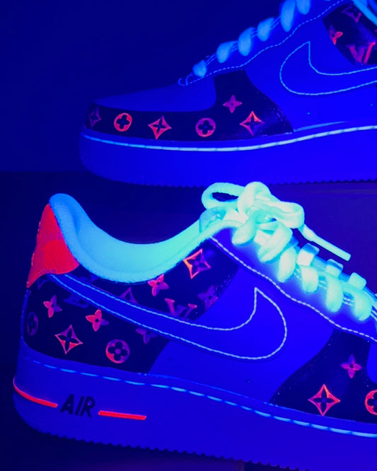 Women's Glow in the Dark Louis Vuitton AF1's – KHALIFE BY TINA