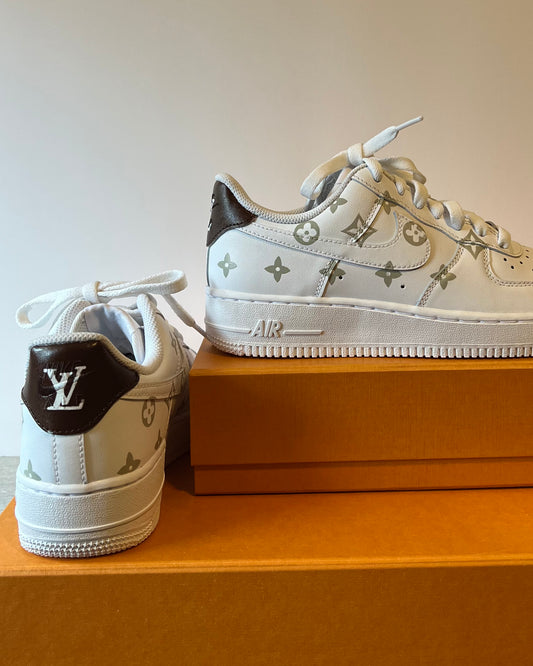 Louis Vuitton Nike Air Force 1 Custom Af1 Low LV | Artillery Closet Men 6 / W 7.5