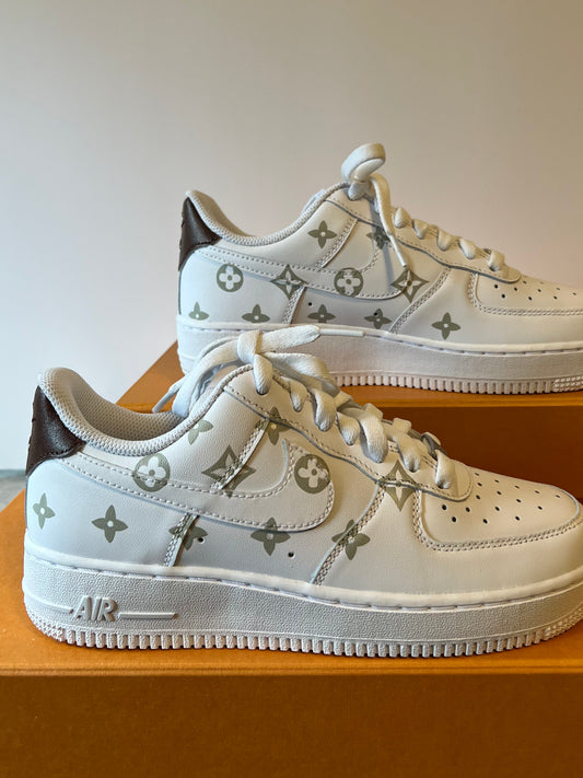 Women's Glow in The Dark Louis Vuitton Af1's US 9