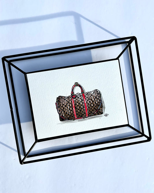 Framed Sketch LV Shopping Bags – KHALIFE BY TINA