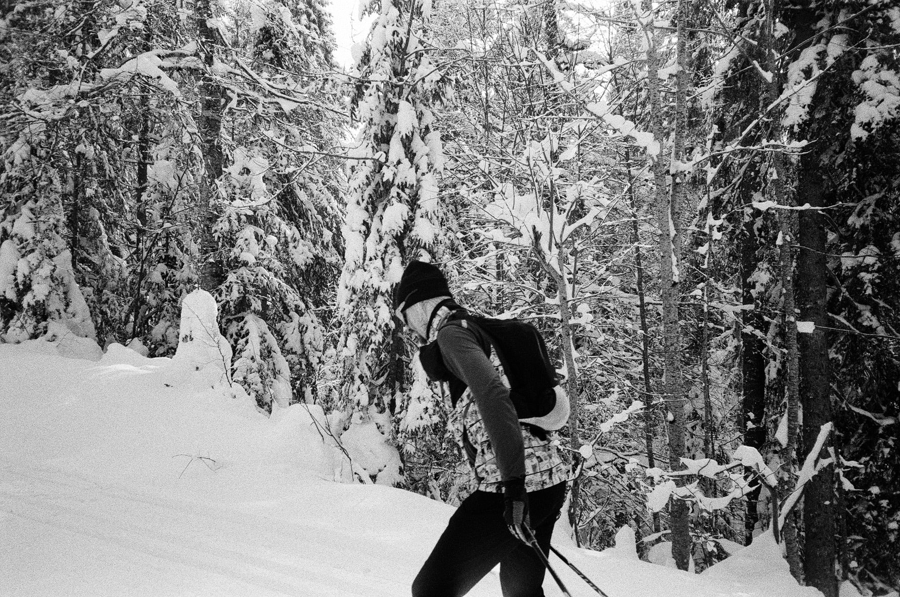 ski de fond, baselayer NOSC, Jura, neige, hiver, micro aventure
