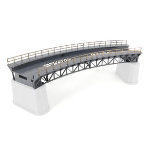 1:87 HO Scale Train Railway Scene Decoration Q4 R1 Curved Railway Bridge Model without Pier for Sand Table - Mike's mixed store