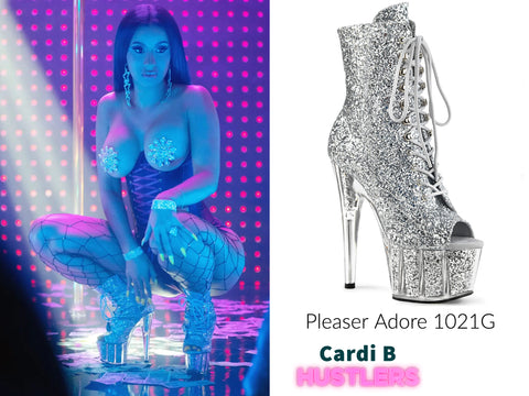 Cardi B: Violet Bikini, Platform Sandals