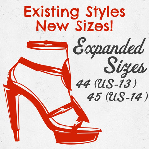 Existing Styles Expanded Sizes US-13 US-14