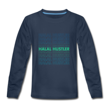 Load image into Gallery viewer, Halal Hustler - Teenagers&#39; Premium Longsleeve Shirt - navy
