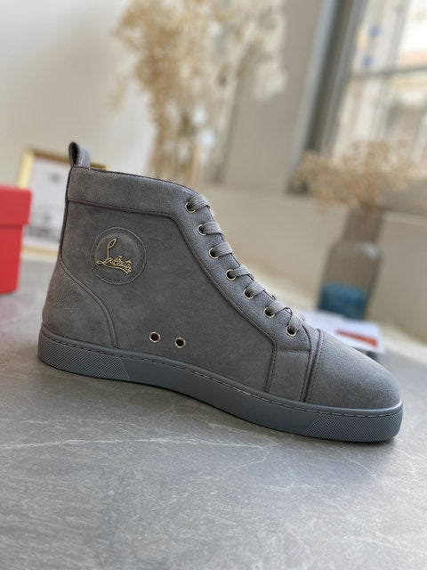 Loubs High Top Suede Grey – Official CKickz