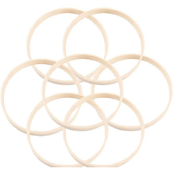 30 Cm Ø Ring Made of Beech or Bamboo Wooden Ring Accessories for