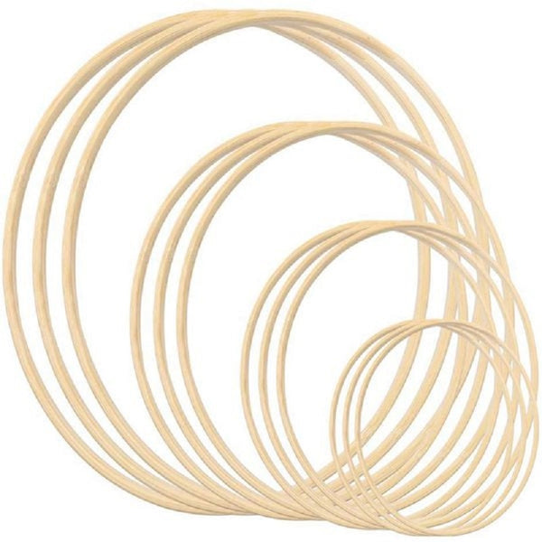 Macrame by JM - Wood Macrame rings/ 6 pieces, macrame supplies, 55mm, –  Wööl emporium de laine