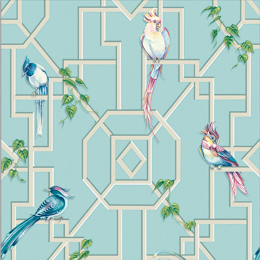 3D Birdcage Bird Flower Bush 140133 Andrea Haase Floor Mural Wallpaper | AJ  Wallpaper