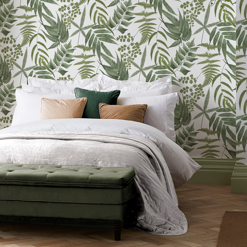 115074 - Graham & Brown, Royal Fern Summer Removable Wallpaper