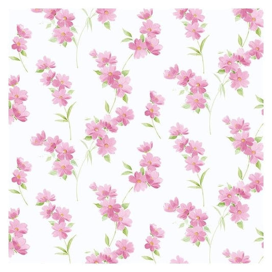 Pink Minimalist Floral Prints Wallpaper R7973
