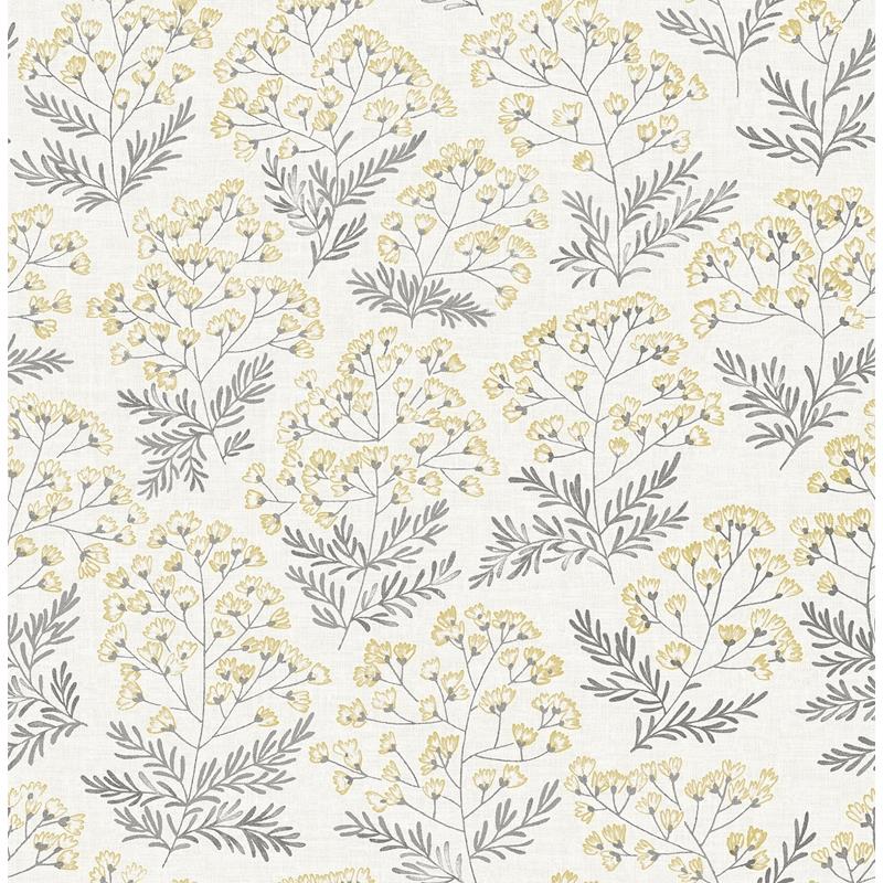 107627 - Graham & Brown, Serene Saffron Plain Removable Wallpaper