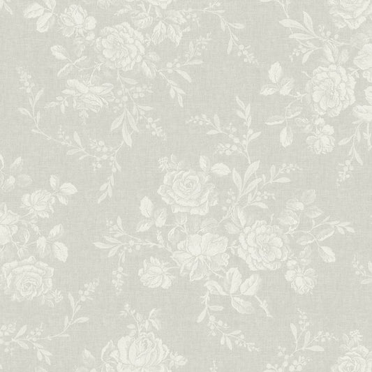 Floral Stripe Wallpaper in Soft Pink MM51501 by Wallquest