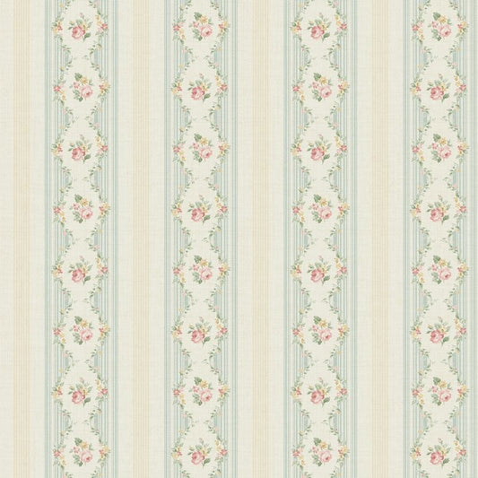 FG71103  Flora, Floral Stripe - Wallquest