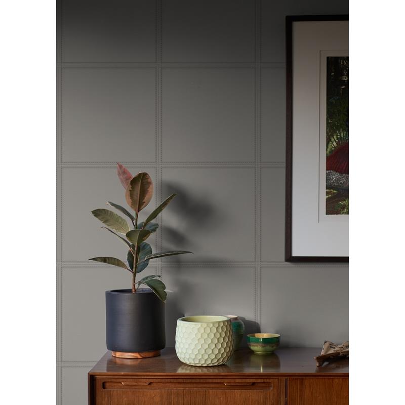 4041-419054 | Passport, Avenue Slate Leather Wallpaper Slate - Advanta