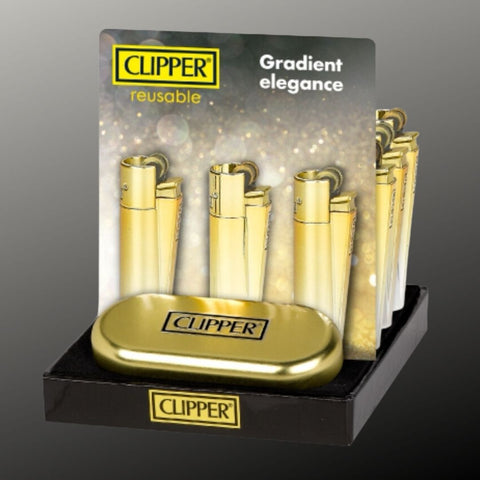 Premium Leaves Metal Clipper Lighter + Gift Box : PEV
