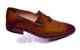 Mens Wax Brown Color Leather Shoes