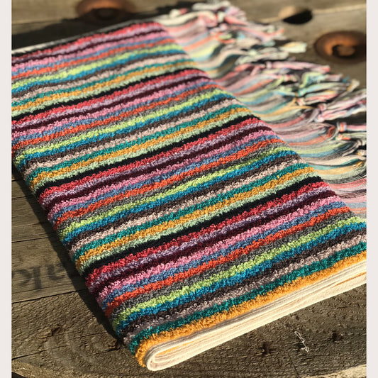 Assorted Stripped Pattern- Colorful Turkish Bath Towels - The Workroom