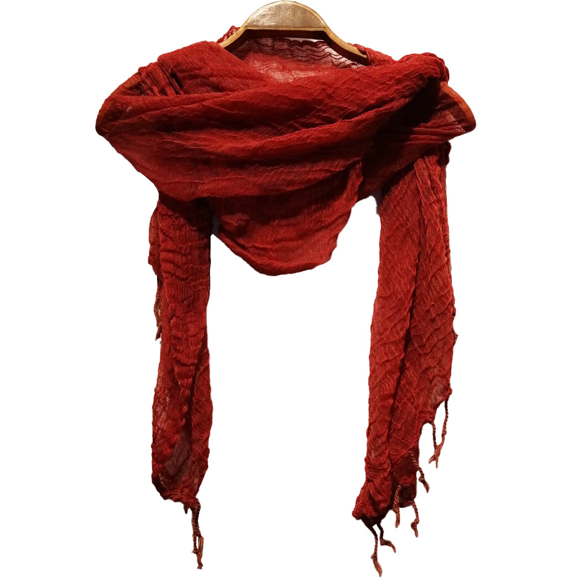 Hand Woven Wool Scarf Red – Dervis Natural Textile