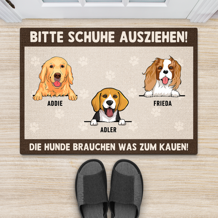 Personalisierte Fußmatte für Hundebesitzer