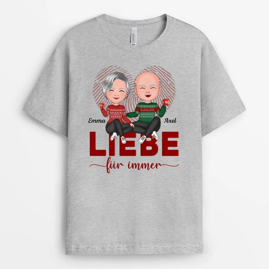 Personalisiertes T-Shirt für Paare, für den Freund oder die Freundin