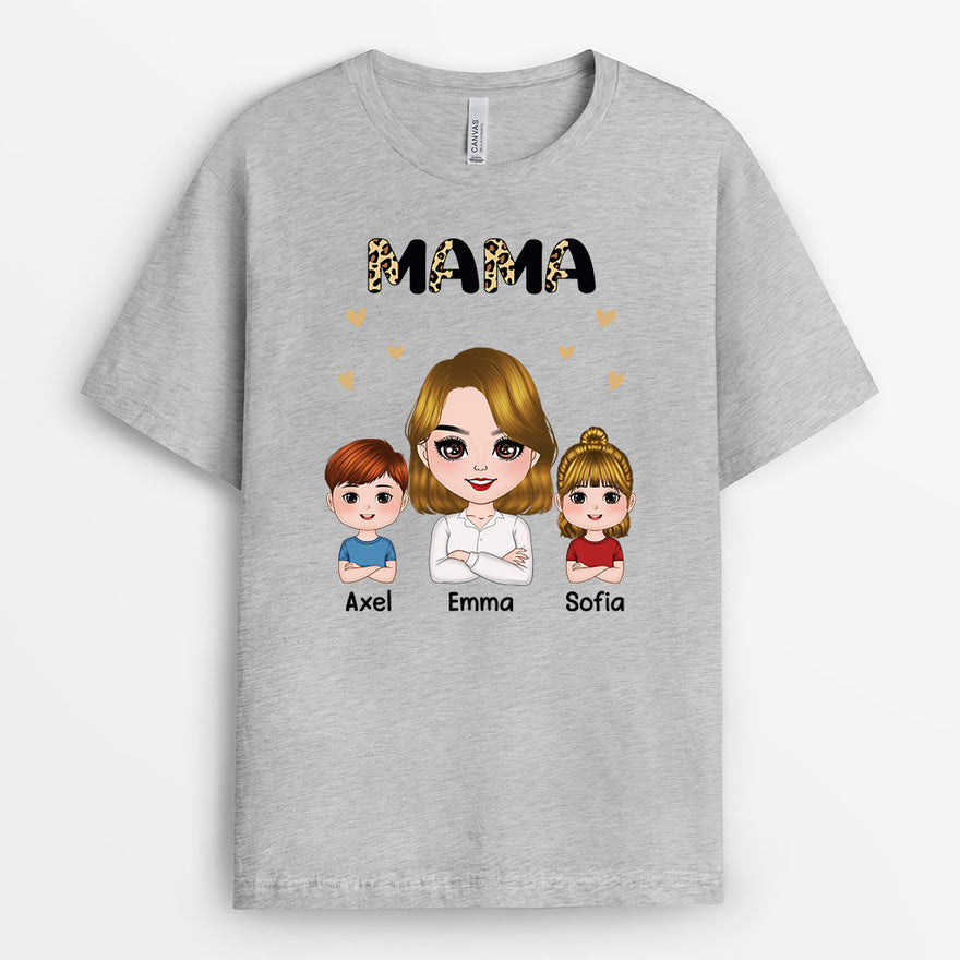 Personalisiertes T-Shirt für Mama Kinder