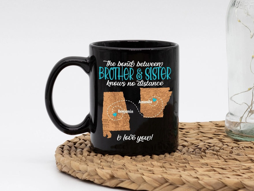 Personalisierte Tasse für Bruder und Schwester