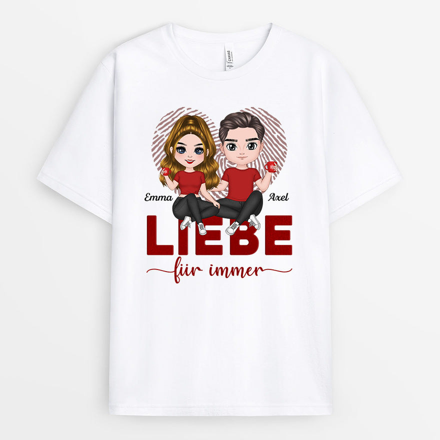 Personalisiertes T-Shirt für Paare Pärchen