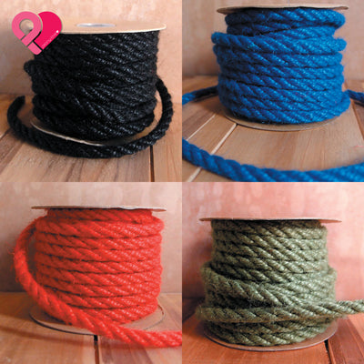 Jygee Rope Colorful Natural Jute Twine String Roll Cord for DIY