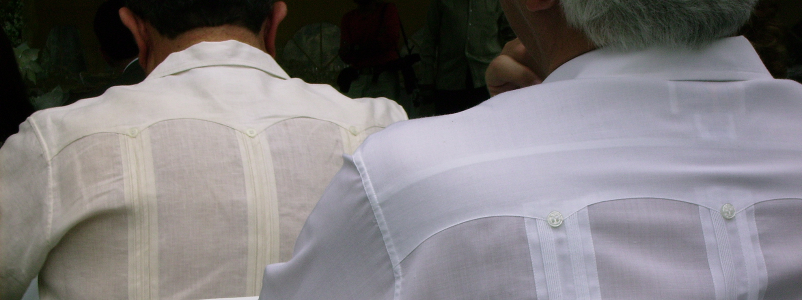 men wearing guayaberas