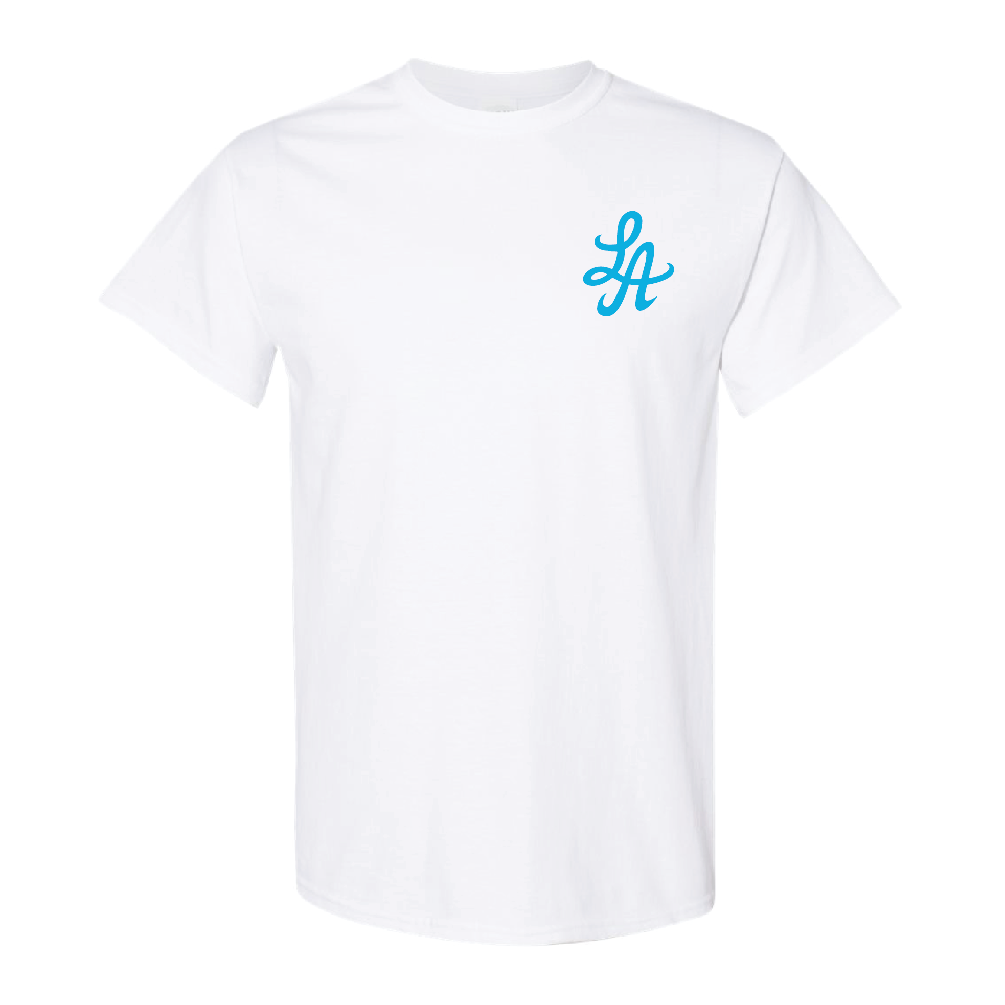 HOT ROD SHOP TEE LA (LIGHT BLUE/WHITE)