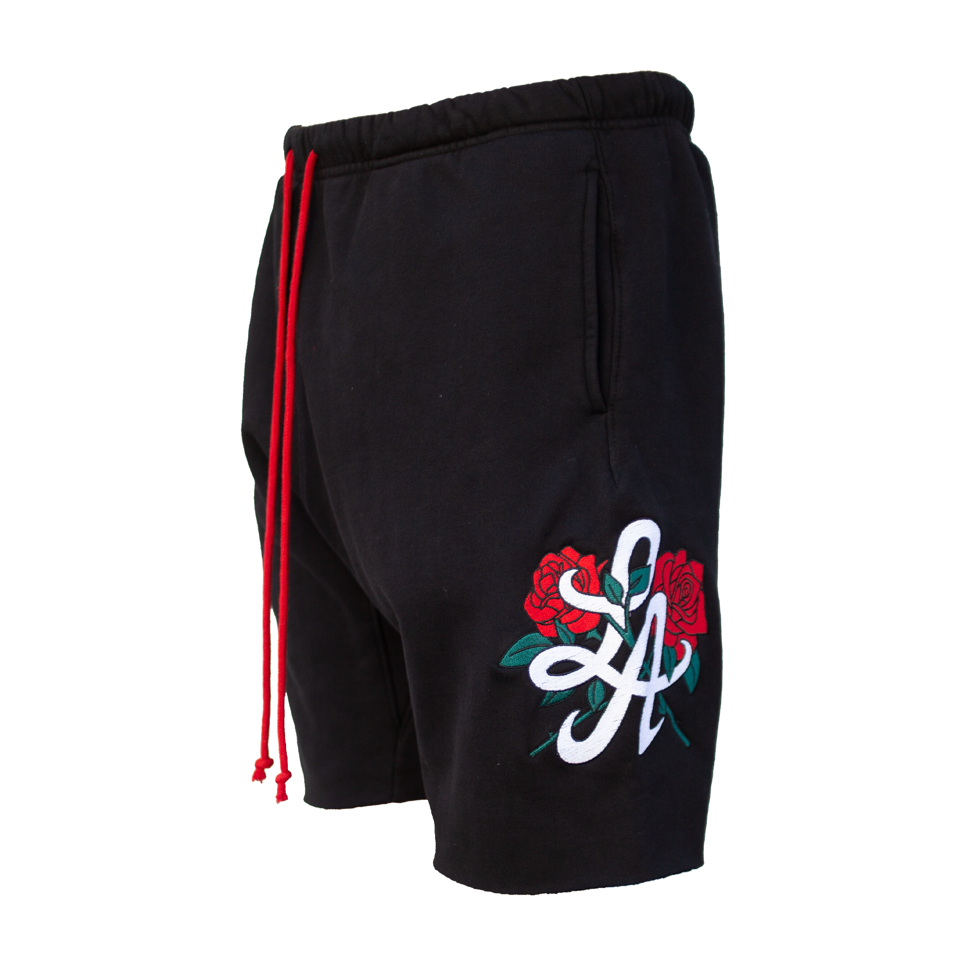 HOT ROD LA ROSES SHORTS (BLACK) GARMENT DYED