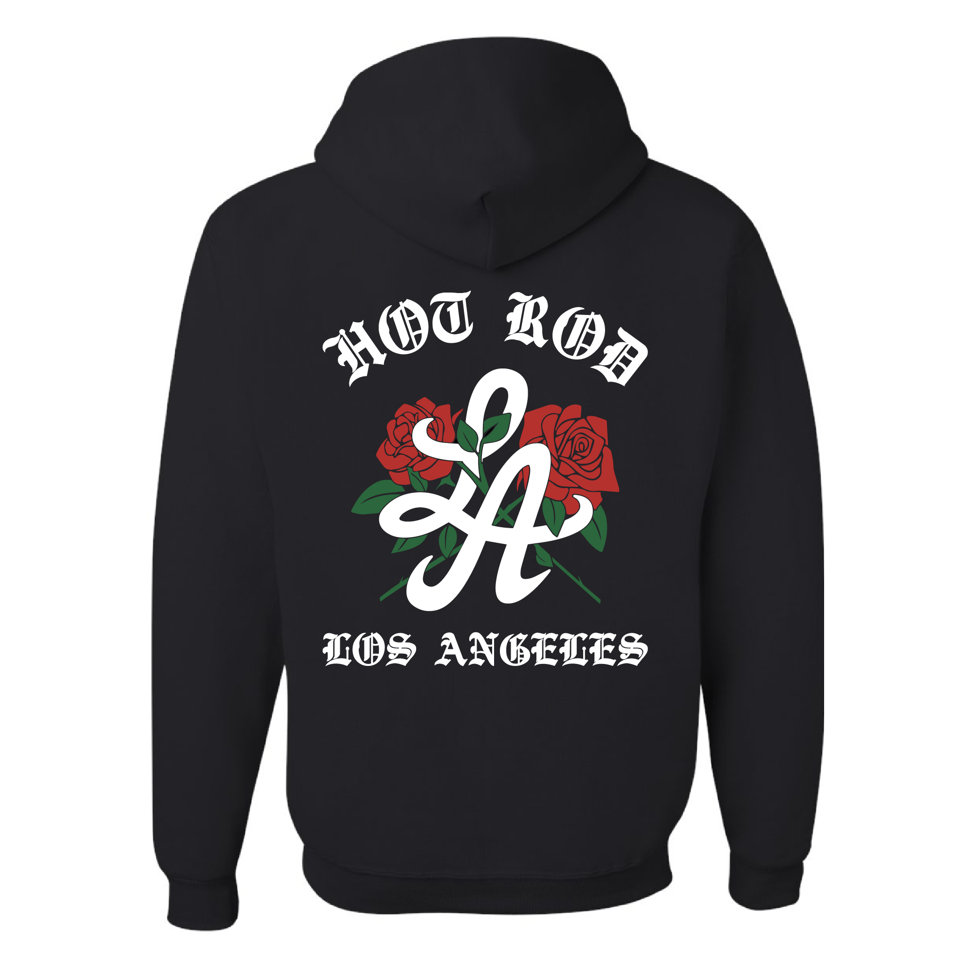 HOT ROD LA ROSES HOODIE (BLACK)