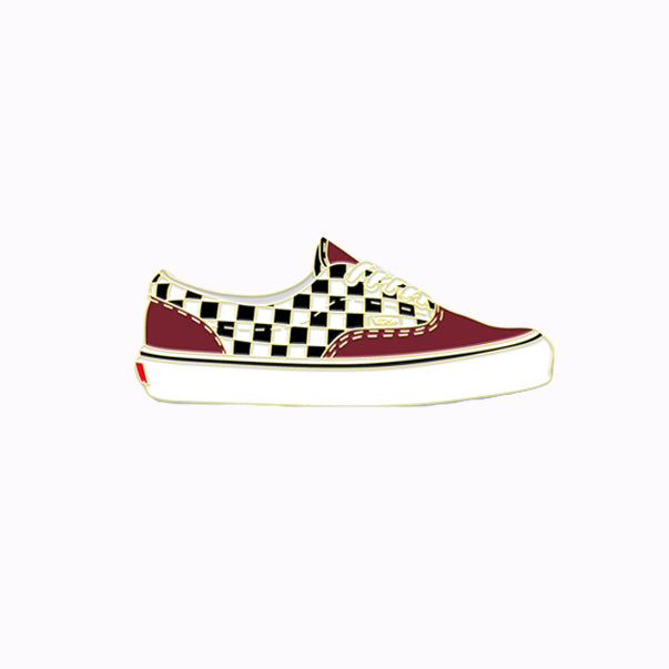 vans slip on enamel pin