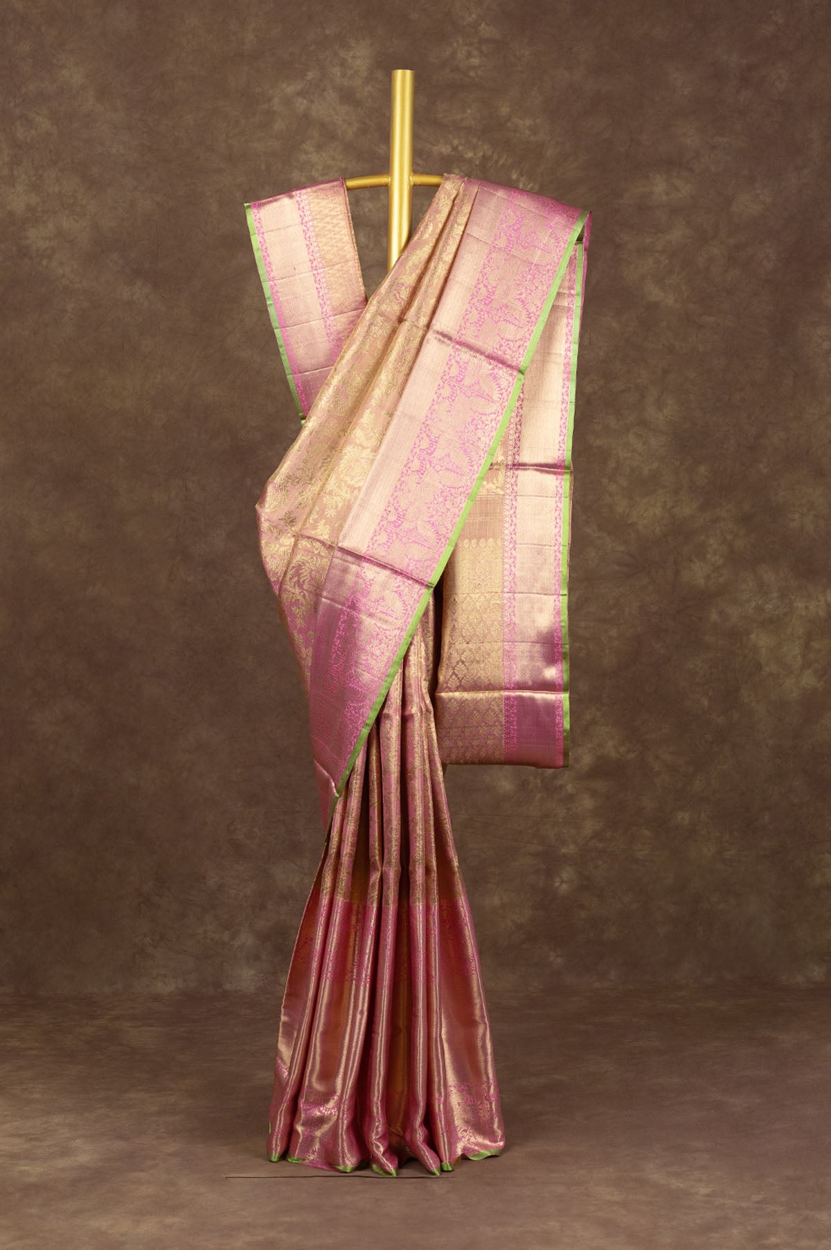 Kimora 1379 Sunheri Vol-15 Pink Unstiched Silk Saree