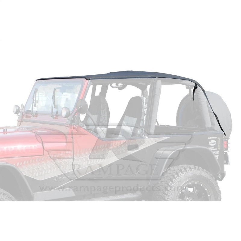 Rampage 1992-1995 Jeep Wrangler(YJ) Frameless Soft Top Kit - Black Dia –  Battle Born Offroad