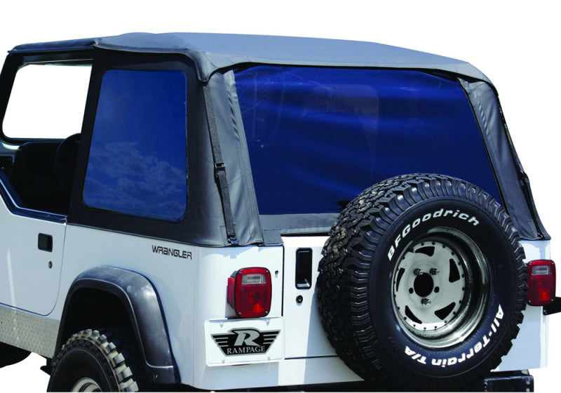 Rampage 1992-1995 Jeep Wrangler(YJ) Frameless Soft Top Kit - Black Dia –  Battle Born Offroad