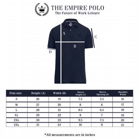 The Empire Polo Size Chart – Empire Clothing Club