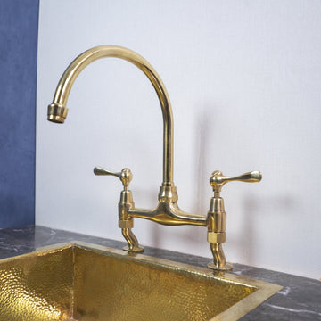 Unlacquered Brass Antique Kitchen Faucet With Long Legs -  Canada